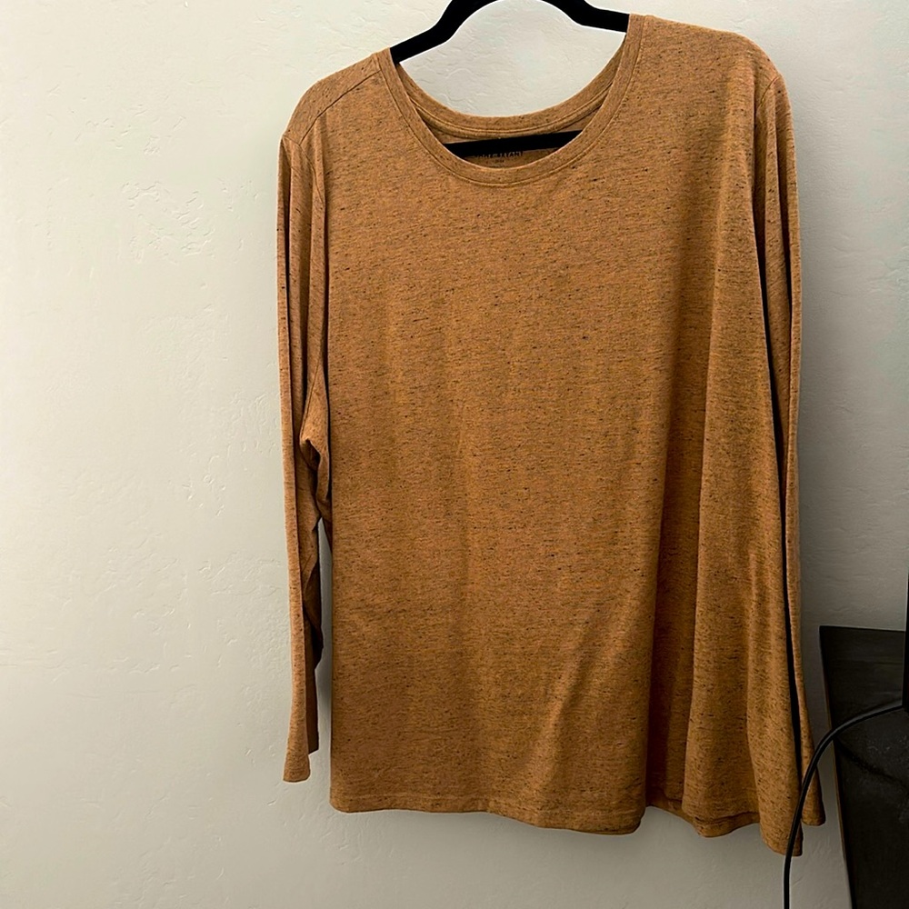 Lane Bryant brown with black specks long sleeve top 22/24.